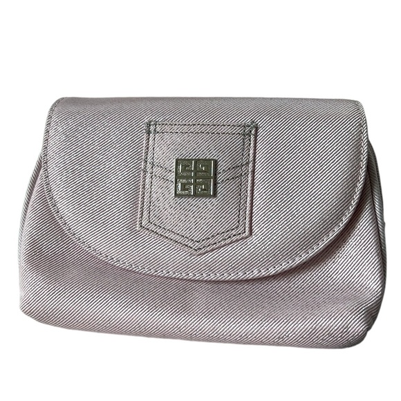 Givenchy Logo Mirror Pouch Pink Shimmer - Picture 1 of 16